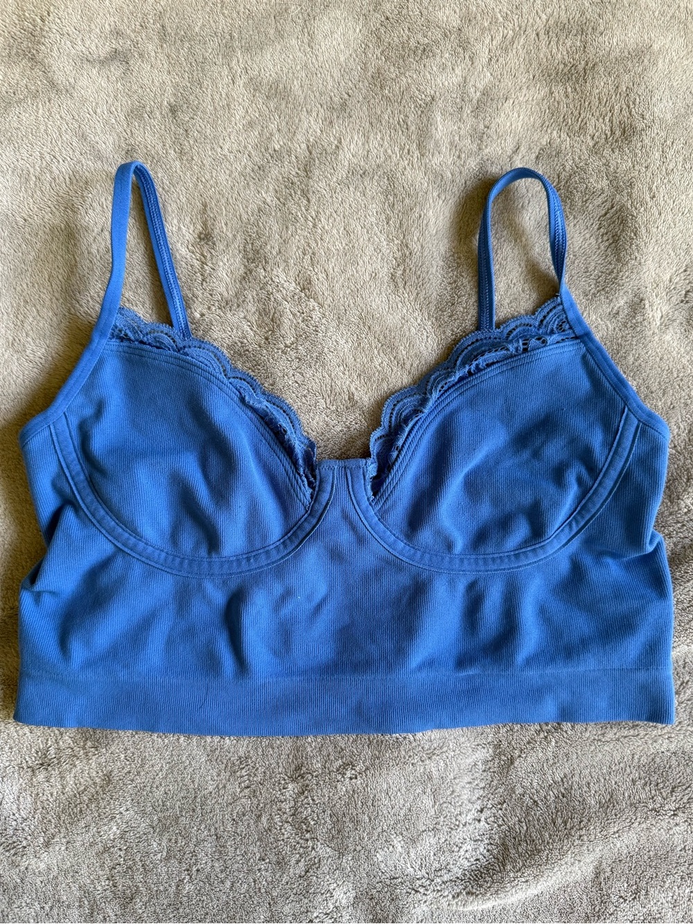 Aerie Deep Blue Lace Bralette